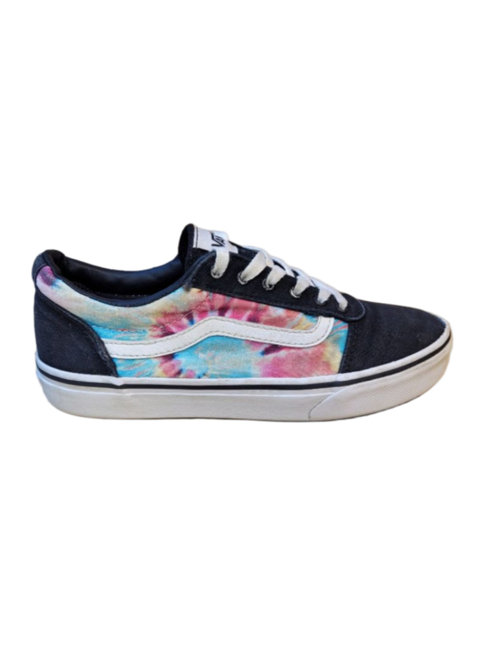 Vans Junior Old Skool Spiral Tie-dye Canvas Kids Size 4 Youth Sneakers